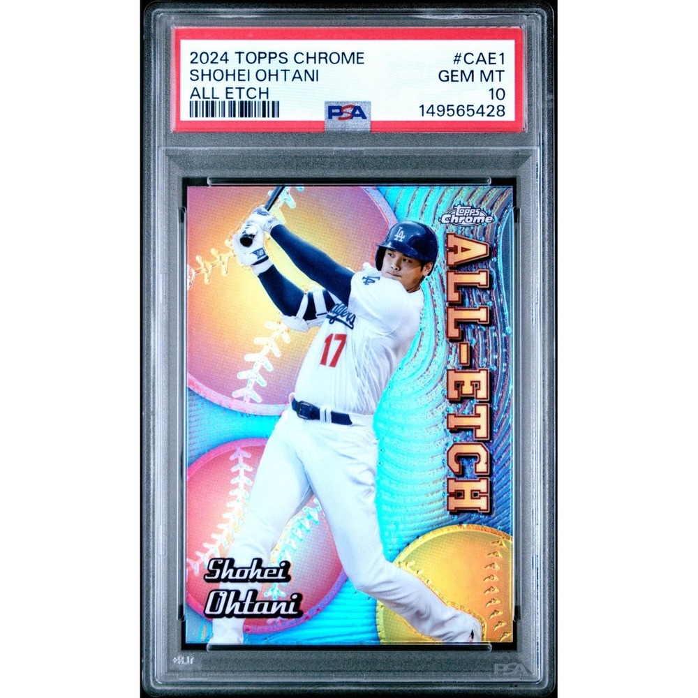 2024 Topps Chrome All-Etch Shohei Ohtani Dodgers PSA 10 GEM MINT